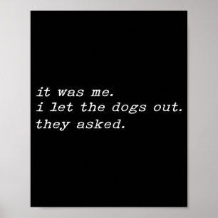 Póster Perro Divertido Dice Meme Humor Frase Chiste Sarcá