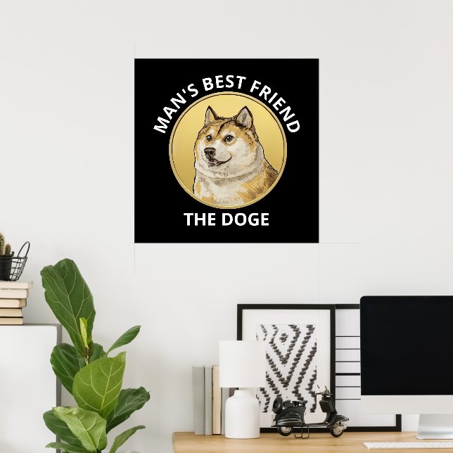 Póster Perro dogmático personalizado (Oficina en casa)