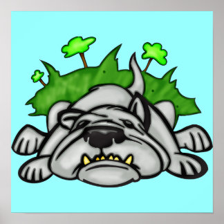 Póster Perro durmiente