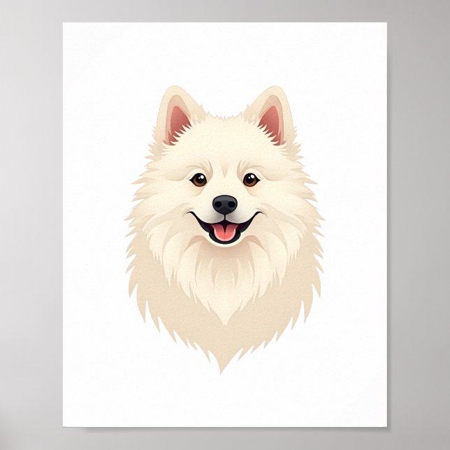 Póster Perro esquimal americano (Frente)