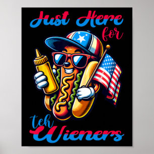 Póster Perro, estoy aquí para los hombres del 4 de julio