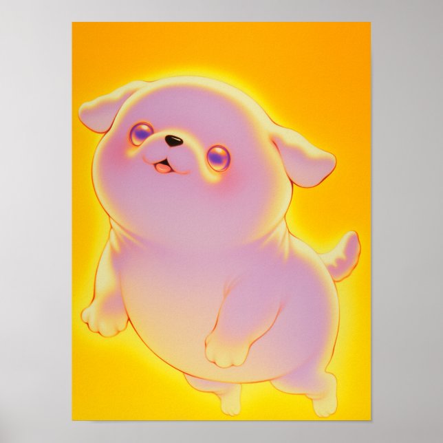 Póster Perro Fantasma Adorable (Frente)