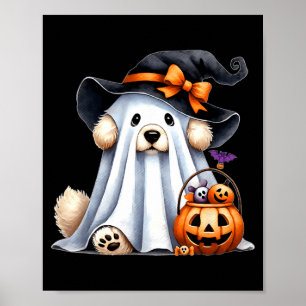 Póster Perro Fantasma de Halloween
