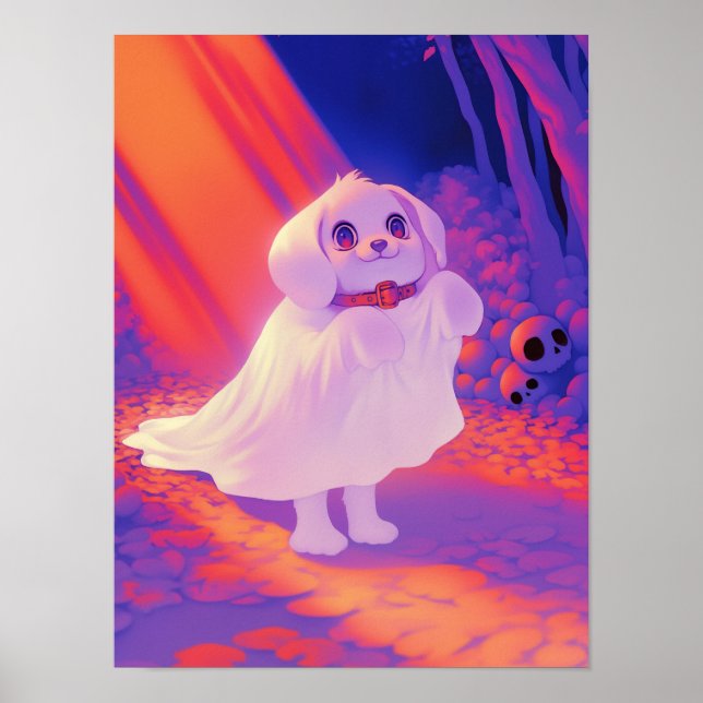 Póster Perro Fantasma Feliz (Frente)