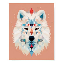 Perro geométrico Cute Boho