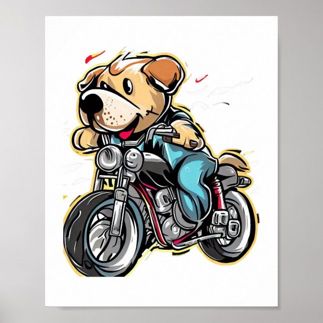 Póster perro gracioso (Frente)