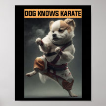 Perro gracioso conoce a Karate