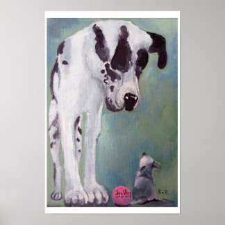 Póster Perro Grande, Perro Pequeño