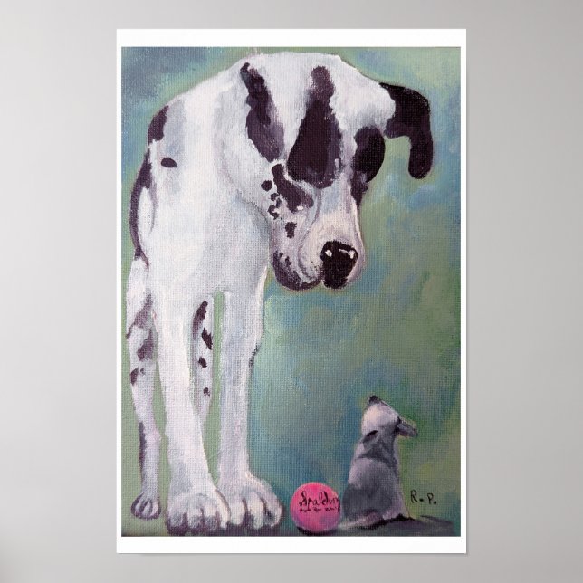 Póster Perro Grande, Perro Pequeño (Frente)