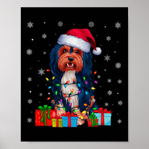 Póster Perro haitiano Nochequeo feo alumbra a perro de Sa