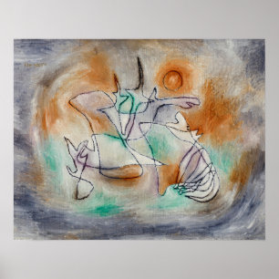 Póster Perro Howling (1928) de Paul Klee