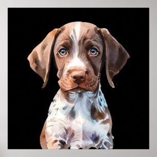 Póster Perro ilustrado lindo