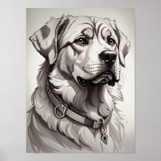 Póster Perro Labrador (Frente)