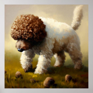 Póster Perro Lagotto Romagnolo