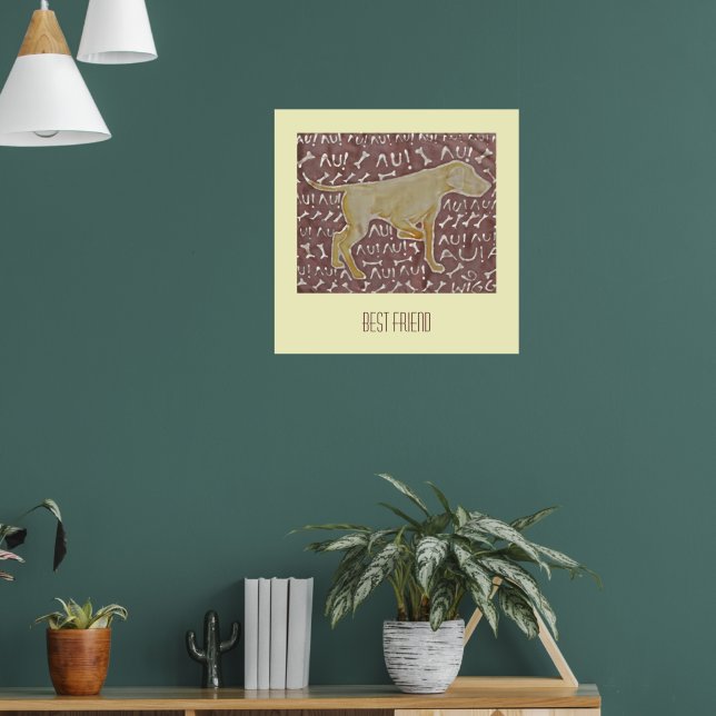 Póster Perro 'mejor amigo' (Salón 1)