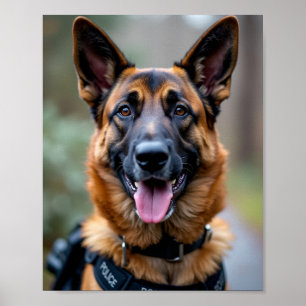 Póster Perro policial