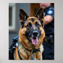 Póster Perro policial