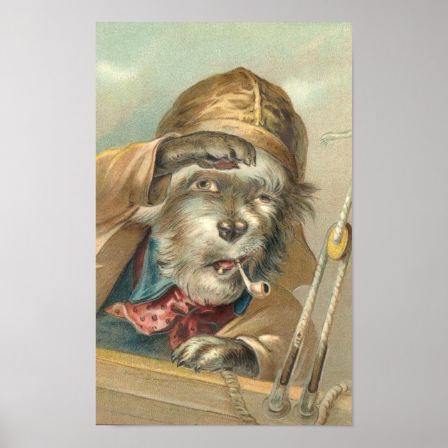 Póster Perro Salado Vintage (Frente)