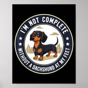 Póster Perro salchicha Dachshund