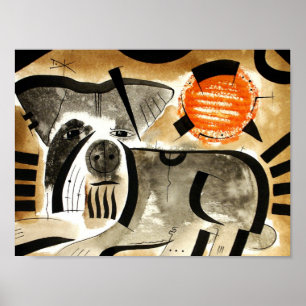 Póster Perro Schnauzer dk_2005aug8e