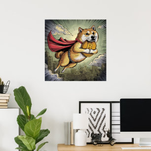 Póster Perro Shiba Inu