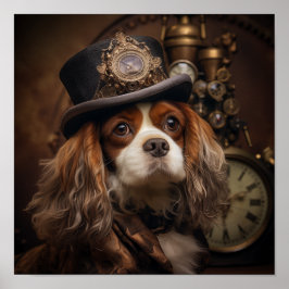 Póster Perro Steampunk