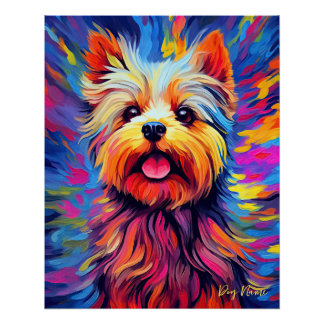 Póster Perro Terrier de Yorkshire 003 - Zetton Ziana