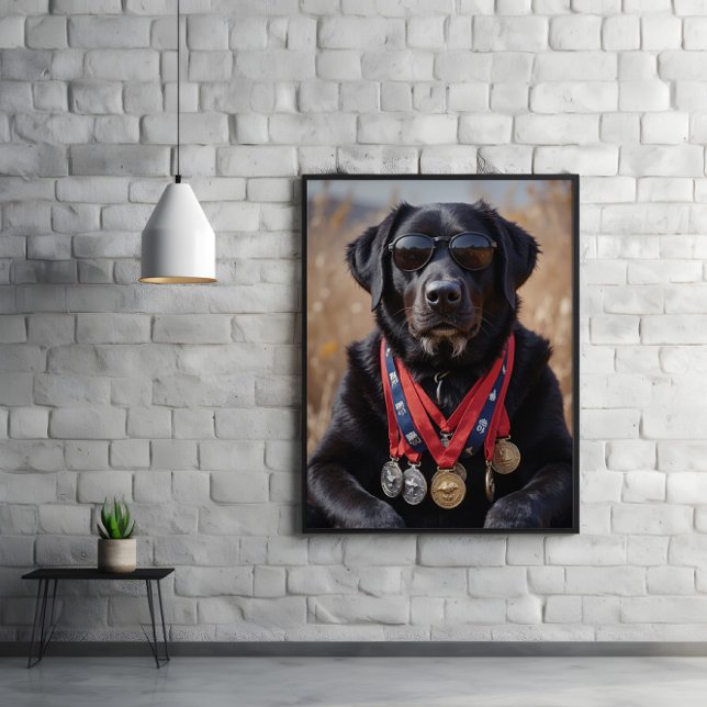 Póster Perro viejo, grandes medallas, mayor legado (Subido por el creador)