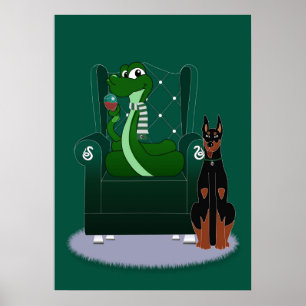 Póster Perro y serpiente