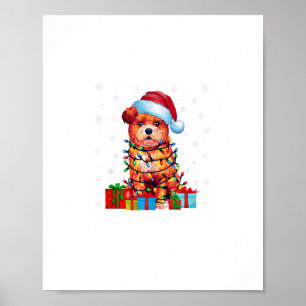 Póster Perro Zuchon Nochebuena fea alumbra a perro de San