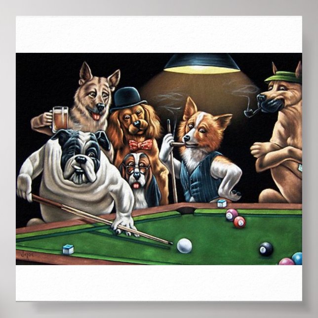Póster perros%20jugando%20poker22