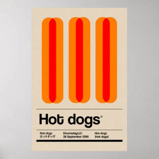 Póster Perros calientes