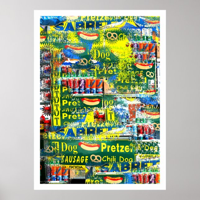 Póster "Perros calientes NYC" por Urban59 Studio (Frente)