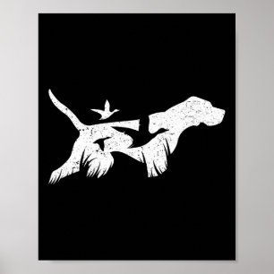 Póster Perros de caza Gsp de punteros de corto alcance al