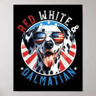 Póster Perros De Dalmacia 4 De Julio Amantes De Los Blanc