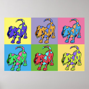 Póster Perros del color