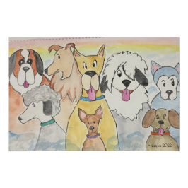 Póster Perros En El Cielo
