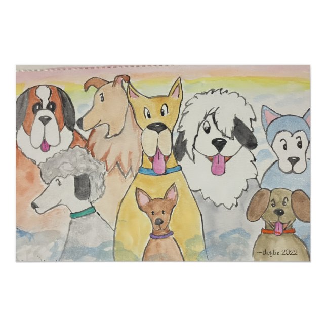Póster Perros En El Cielo (Anverso)