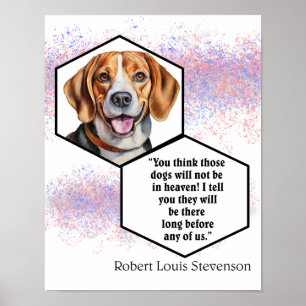 Póster Perros en el cielo Robert Louis Stevenson