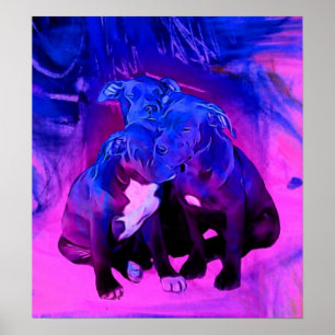 Póster Perros, fe, esperanza y caridad de cachorro maltra