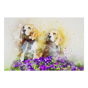 Póster Perros gemelos