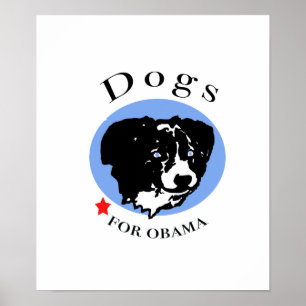 Póster Perros para el poster de Obama