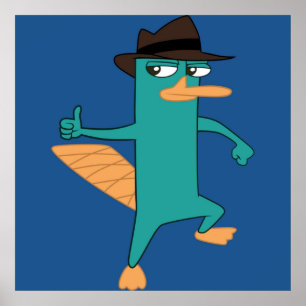 Póster Perry el Platypus de Phineas y Ferb