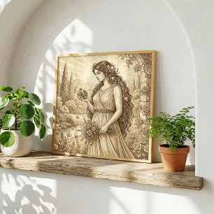 Póster Perséfone Mitología Griega