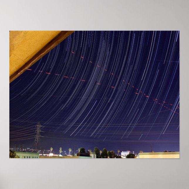 Póster Perseid Meteor Shower Star Trail (Frente)