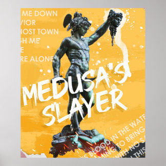 Póster Perseo decapitó a Gorgon Medusa