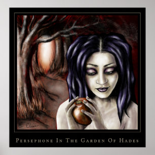 Póster persephone en el jardín de hades