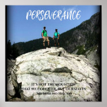 Perseverance Mountain Climbers Motivational