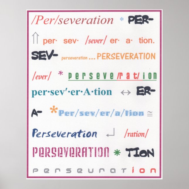 Póster Perseverancia (Frente)