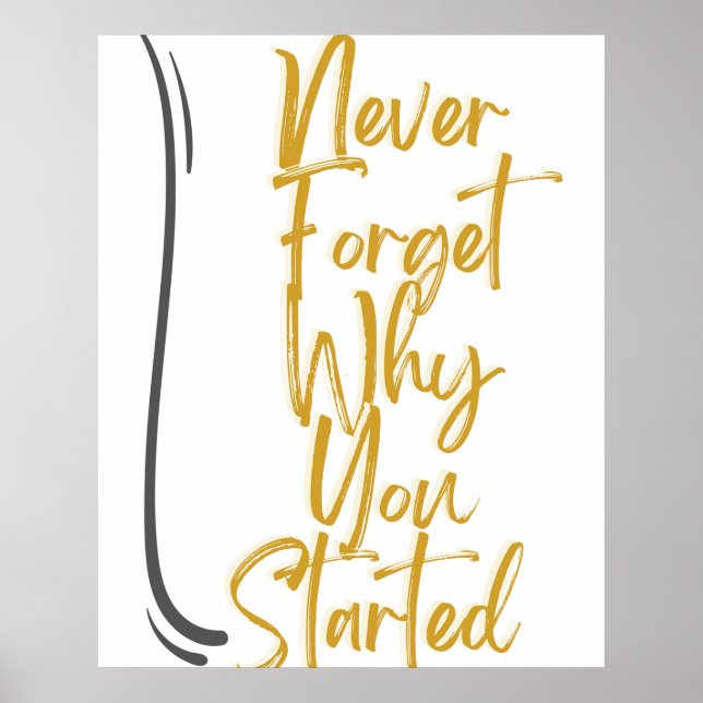 Póster Perseverancia en el éxito (Frente)